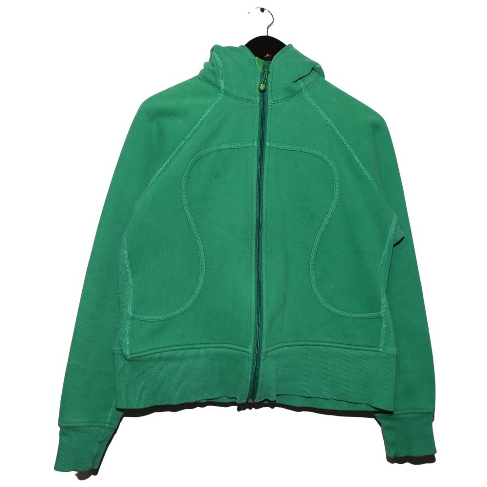 Lululemon Scuba Hoodie Fleece *Stretch (Lined Hood) in Green Bean - Picture 2 of 6